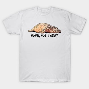 Funny Lazy Hippo T-Shirt